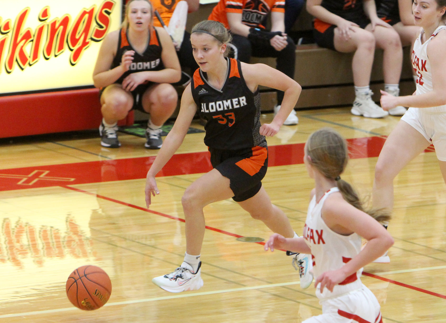 Bloomer girls basketball at Colfax 11-22-21